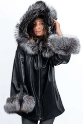 Women's leather jacket Jacqueline Black